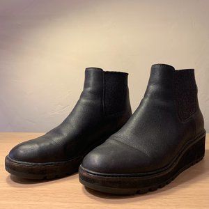 eileen fisher chelsea leather boots